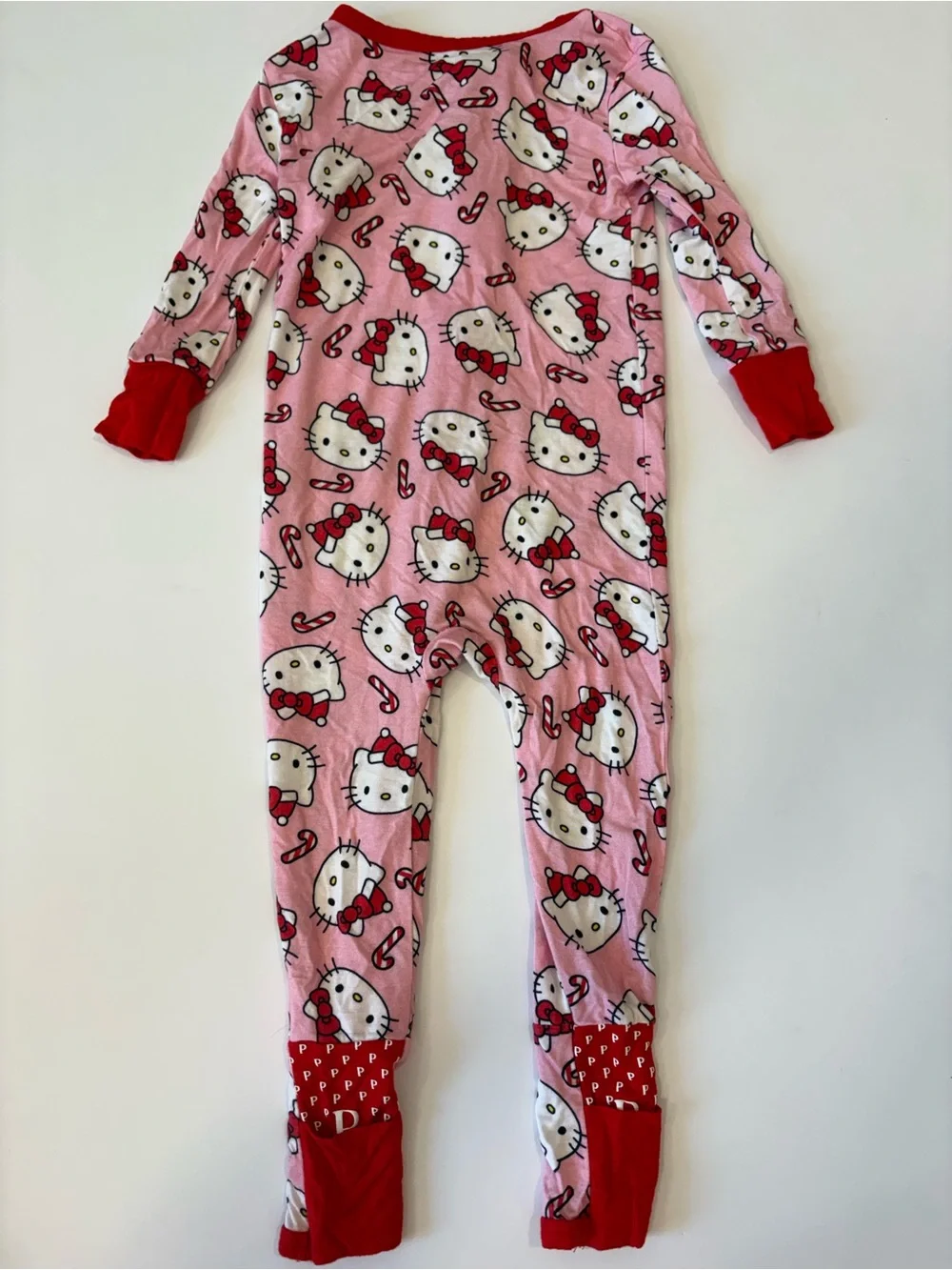 Posh Peanut Hello Kitty Holiday Christmas Zippy One-Piece Pajama 12-18Months